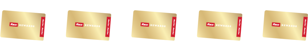Image of gold Kwik Rewards cards