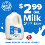 Milk on sale!