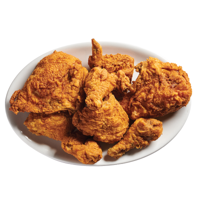 8 piece chicken on a plate