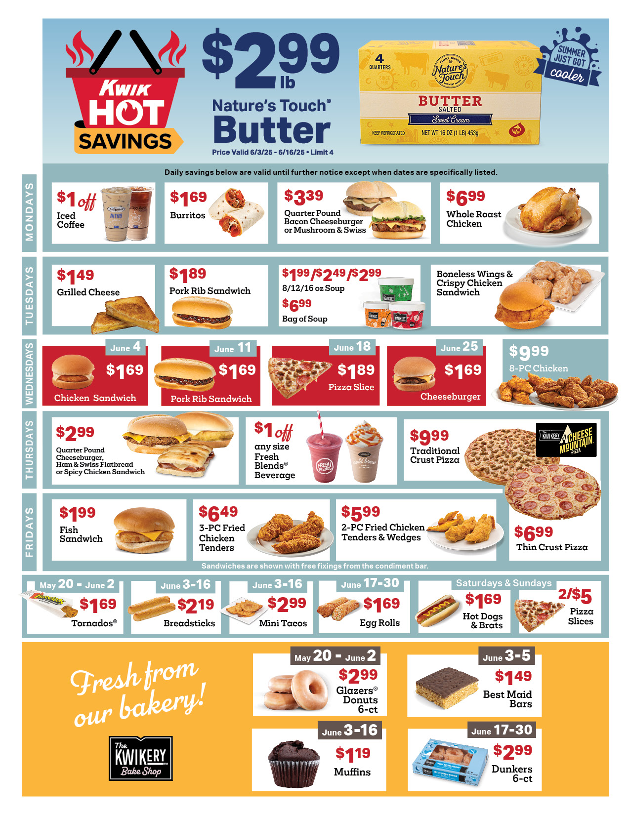 6 week promotion in-store flyer
