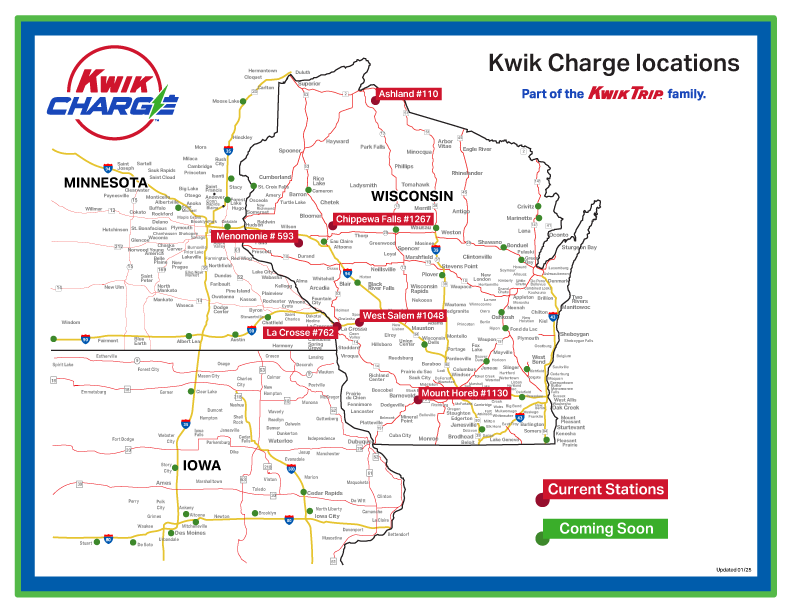 kwik charge map locations