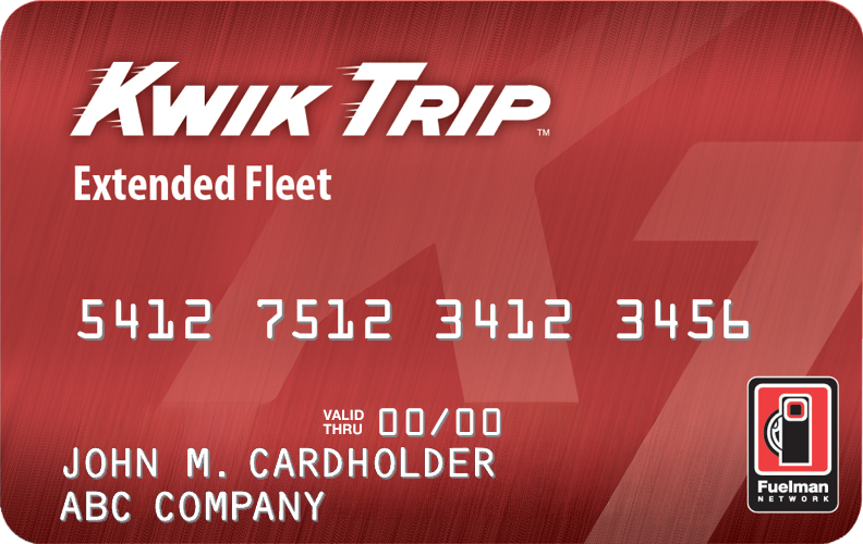 Extended Fleet Card - Accepted at all fueling and service stations that accept Fuelman<sup>®</sup> card.