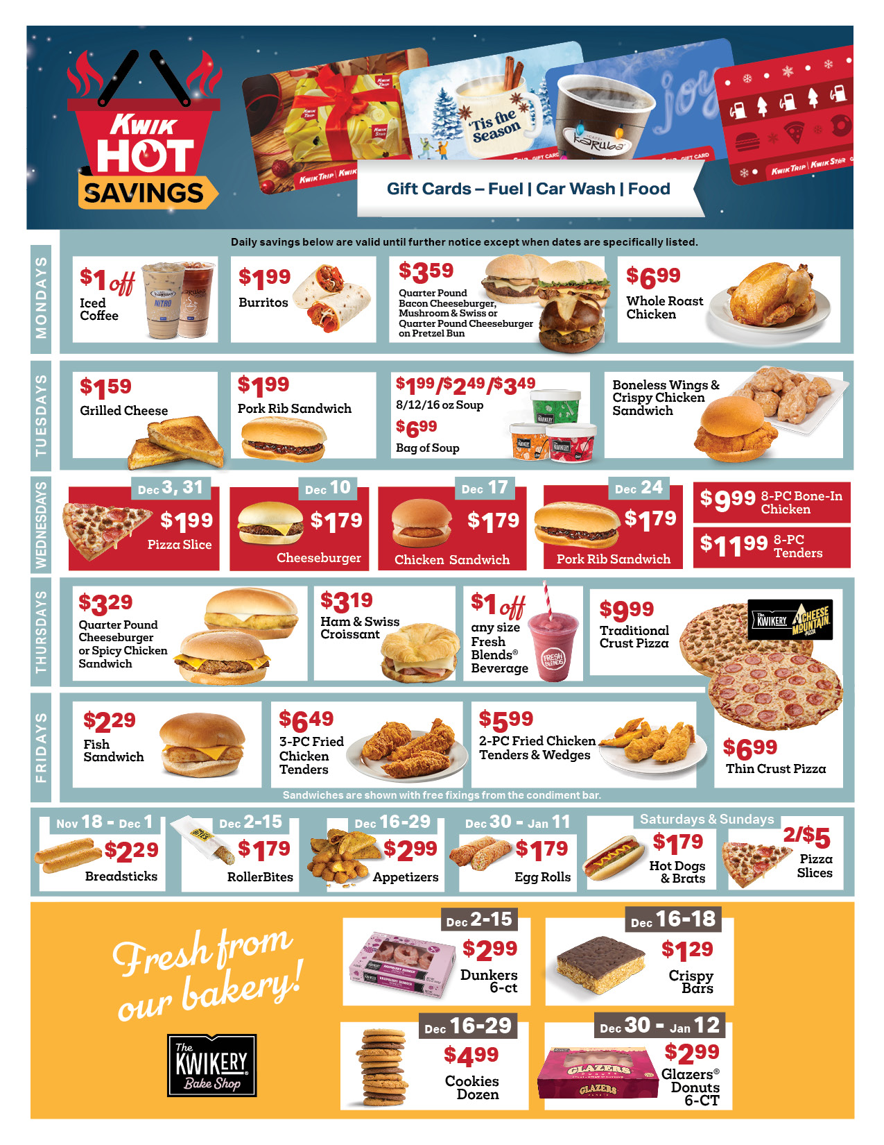 6 week promo in-store flyer