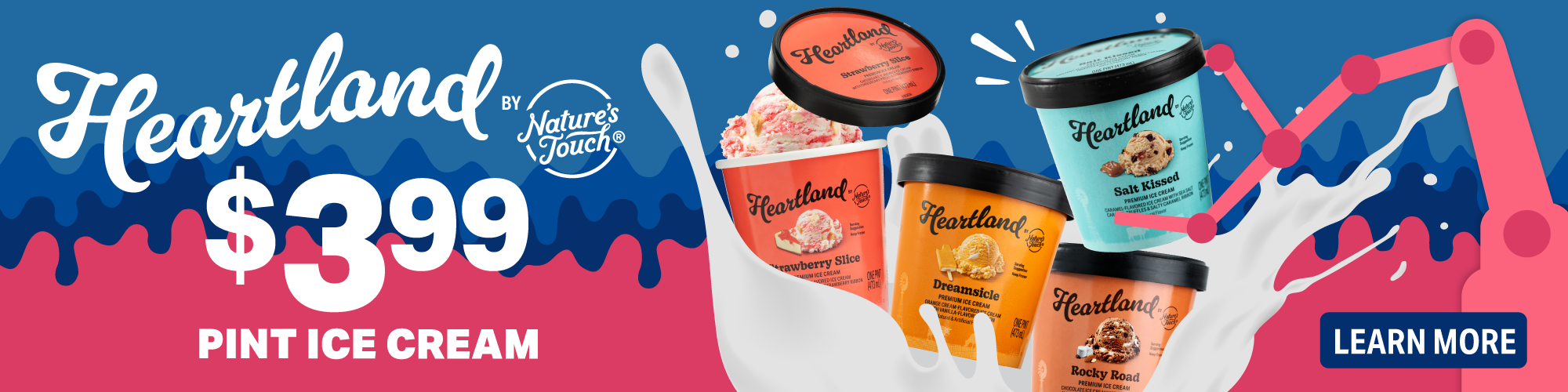 Heartland by Nature's Touch $3.99 pint of ice cream