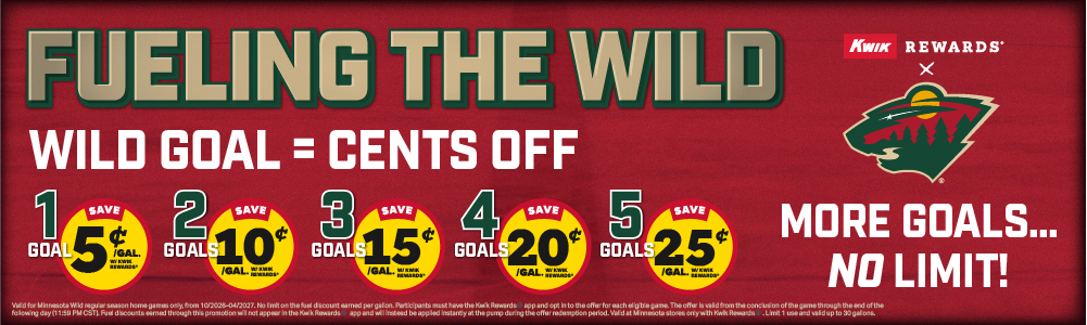 wild goal = cents off